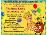 Lion King Invitations Birthdays Lion King Birthday Party Invitations Cimvitation