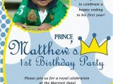 Little Prince 1st Birthday Invitations Items Similar to Little Prince Custom Digital Photo