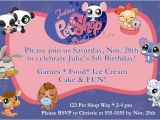 Littlest Pet Shop Birthday Invitations Printed Littlest Pet Shop Custom Birthday Invitations Ebay