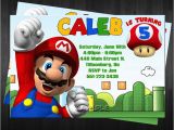 Luigi Birthday Invitations Super Mario Bros Birthday Invitations Drevio Invitations