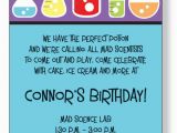 Mad Scientist Birthday Invitations Free Printable Mad Scientist Birthday Party Invitations