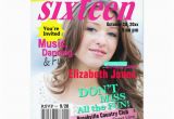 Magazine Cover Birthday Invitations Sweet 16 Magazine Cover Birthday Invitation Zazzle Com Au