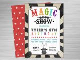 Magic Show Birthday Party Invitations Magic Show Printable Party Invitation