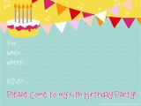 Make Birthday Party Invitations Online for Free to Print Make Your Own Birthday Invitations Free Template Resume