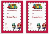 Mario Birthday Party Invitations Free Free Printable Super Mario Bros Invitation Template Free