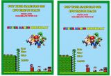 Mario Birthday Party Invitations Free Super Mario Birthday Invitations Birthday Printable