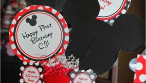Mickey and Minnie Mouse Birthday Decorations Kara 39 S Party Ideas Mickey Minnie Mouse themed First