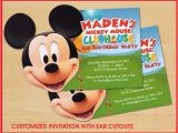 Mickey Mouse Clubhouse Custom Birthday Invitations Mickey Mouse Clubhouse Birthday Invitations Custom On