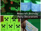 Minecraft Decorations for Birthday Party Minecraft Birthday Party Decorations Mom It forward