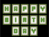 Minecraft Happy Birthday Banner Printable Free Download these Awesome Free Minecraft Party Printables