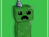Minecraft Printable Birthday Card Minecraft Birthday Cards Print Outs Creeper Birthday