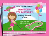 Miniature Golf Birthday Party Invitations Mini Golf Birthday Party Invitations Dolanpedia