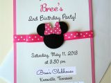 Minnie Birthday Invitation Minnie Mouse Birthday and Paper Mache