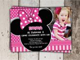 Minnie Birthday Invitation Sale Pink Minnie Mouse Invitations Birthday Invitations