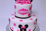 Minnie Mouse 1st Birthday Cake Decorations Minnie Mouse 1st Birthday Cake Cakecentral Com