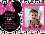 Minnie Mouse 1st Birthday Custom Invitations 1st Birthday Invitations Minnie Mouse Drevio Invitations