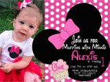 Minnie Mouse 1st Birthday Invitations Online Minnie Mouse First Birthday Invitations Drevio