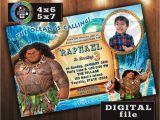 Moana Birthday Invitations Walmart Maui On Disney Moana Birthday Invitation Custom Digital File