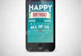 Mobile Birthday Cards Downloads Birthday Greeting Card On Screen Of Mobile Phone Stock