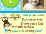 Monkey Birthday Invites Monkey Birthday Invitation Set Of 10 Boy or Girl Style