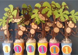 Monkey First Birthday Decorations Polka Dots and Parties Monkey 39 S 1st Birthday