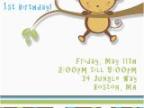 Monkey themed Birthday Party Invitations Kids theme Party 39 S Monkey Birthday Invitation