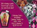 Monster High Personalized Birthday Invitations 6 Best Images Of Printable Monster High Invitations