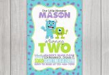 Monsters Inc Birthday Party Invitations Monsters Inc Inspired Birthday Invitation by