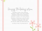 Mother Birthday Card Poems Happy Birthday Mom Poems