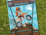 Motocross Birthday Party Invitations Dirt Bike Party Invitation Motorbike Party Motocross Party