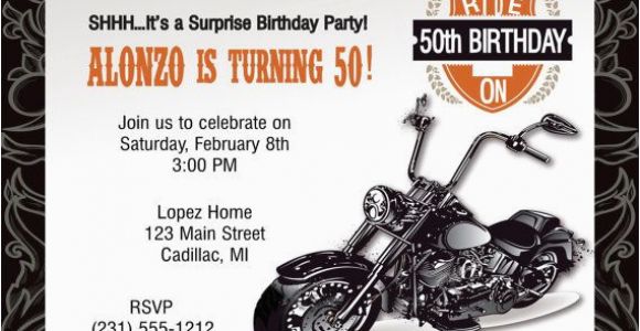 Motorcycle Birthday Invitation Templates Motorcycle Birthday Invitations Ideas Bagvania Free