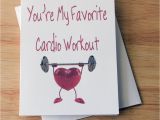 Naughty Birthday Gifts for Her Cardio Workout Boyfriend Gift Birthday Card Card for Him