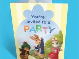 Nick Jr Birthday Invitations Peter Rabbit Birthday Party Invitations Nickelodeon Parents