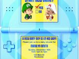 Nintendo Ds Birthday Party Invitations Diy Printable Video Game Shower Party Invitation Video