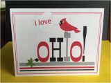 Ohio State Birthday Card Ohio Greeting Card Ohio State Greeting Card Buckeye and