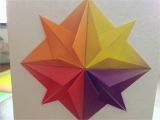 Origami for Birthday Cards origami Star Greeting Card Make