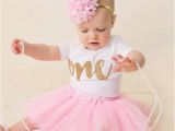Outfits for First Birthday Girl First Birthday Outfit Girl 1st Birthday Girl Outfit Pink and