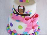 Owl Birthday Cake Decorations Owl Cake for Twins 1st Birthday Smash Cakes