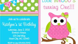 Owl Birthday Party Invites Birthday Party Invitations Girls Owl Birthday Party