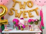 Party Ideas for 2nd Birthday Girl Two Sweet Balloon Banner Two Tti Fruity theme Decor
