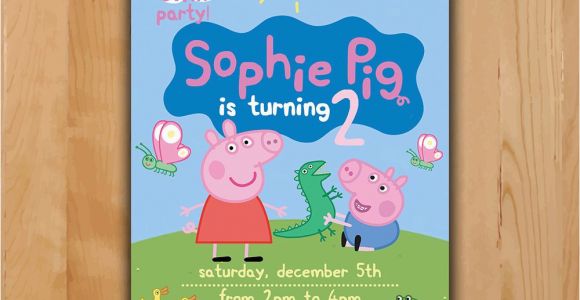 Peppa Pig Birthday Invites Peppa Pig Invitation Peppa Pig Birthday Invitation Peppa