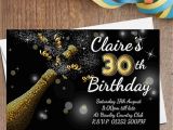Personalised 18th Birthday Decorations 10 Personalised Black Gold Champagne Burst Birthday