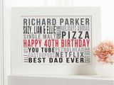 Personalised 40th Birthday Gifts for Him Personalised 40th Birthday Gift Ideas for Him Chatterbox