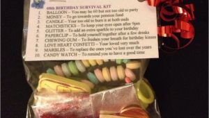 Personalised 60th Birthday Present for Him 60th Birthday Survival Kit Birthday Gift 60th Present for
