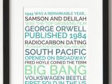 Personalised 70th Birthday Gifts for Him Personalized 70th Birthday Poster Gift