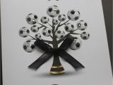 Personalised Birthday Cards for Boyfriend A5 Handmade Personalised Football Tree Birthday Card