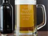Personalised Birthday Gifts for Him 50th Birthday Personalised Glass Tankard Find Me A Gift