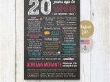 Personalised Birthday Gifts for Him Australia 20th Birthday Gift Idea Personalized 20th Birthday Gift for