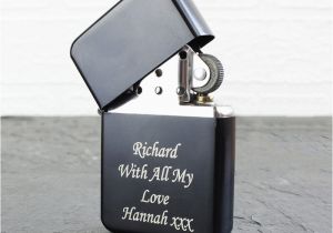 Personalised Birthday Presents for Him Personalised Black Lighter Buy From Prezzybox Com