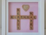 Personalised Scrabble Birthday Cards 30th Birthday Personalised Scrabble Frame